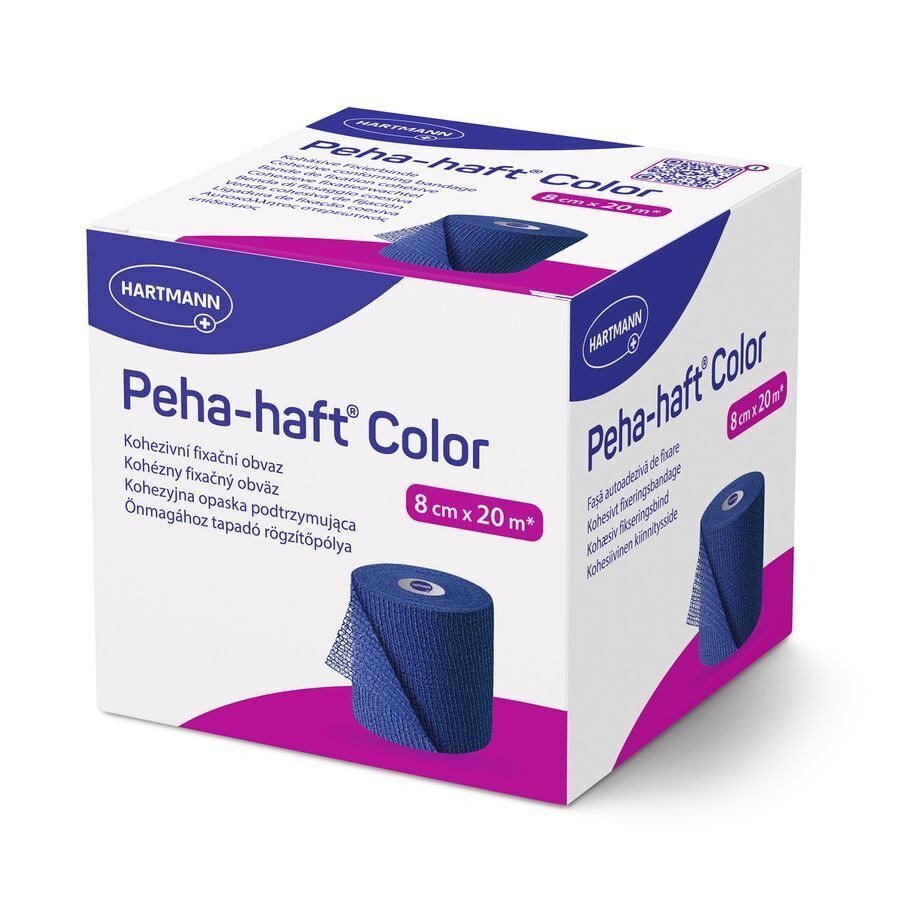 Peha-haft Blauw Lf 8cmx20m 1 P/s