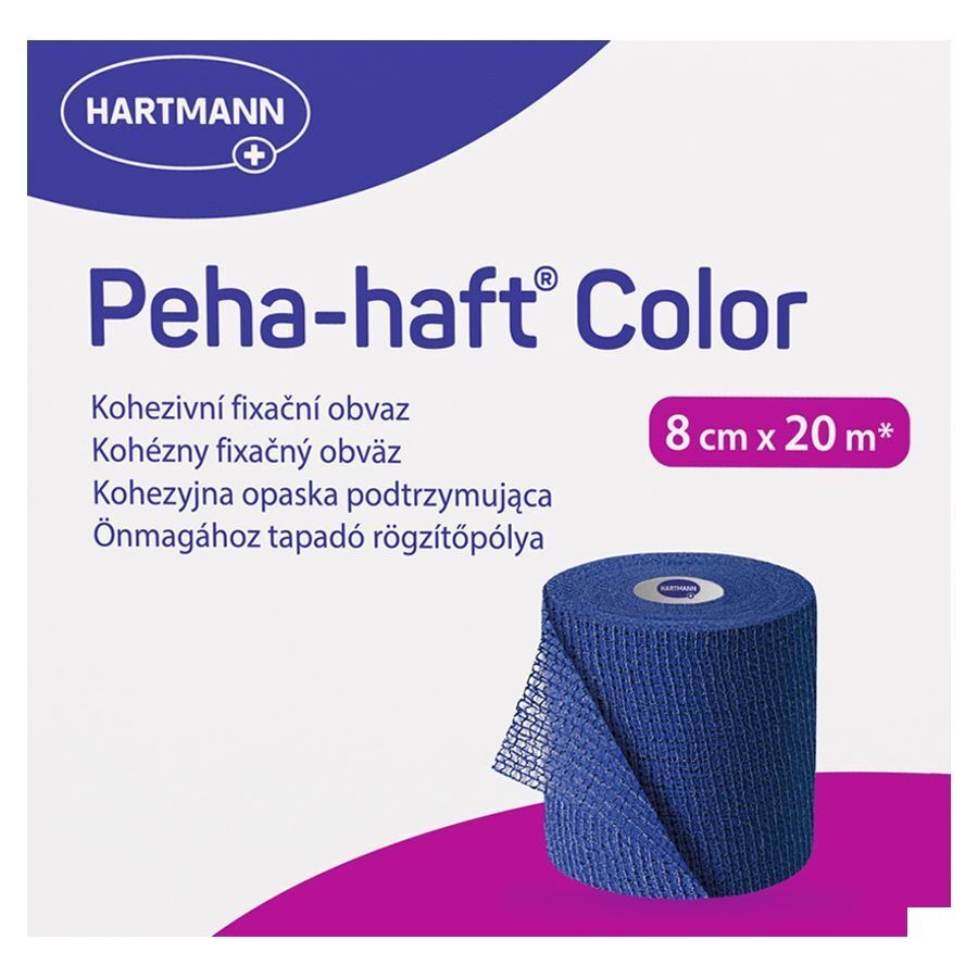Peha-haft Blauw Lf 8cmx20m 1 P/s