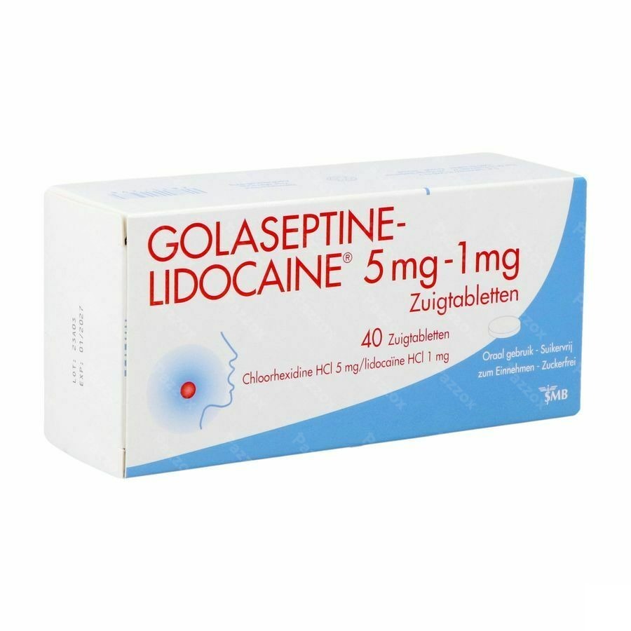 Golaseptine Lidocaine Bij Keelpijn 40 Zuigtabletten