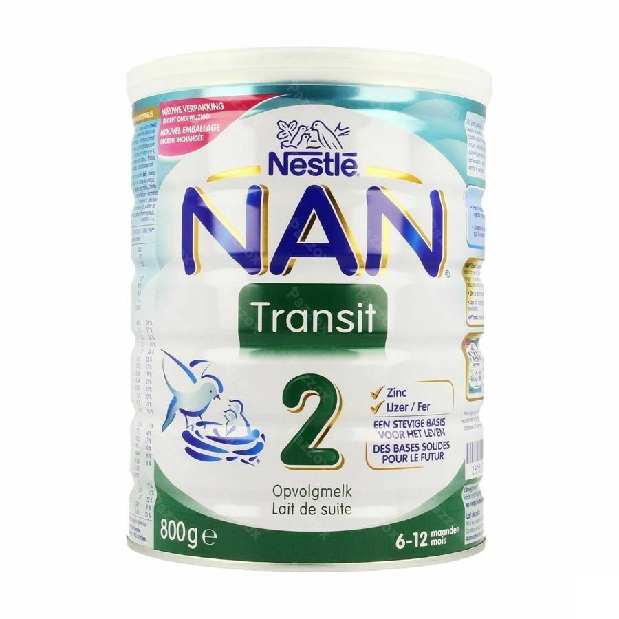 Nan Transit 2 Poedermelk 2lftd 800g