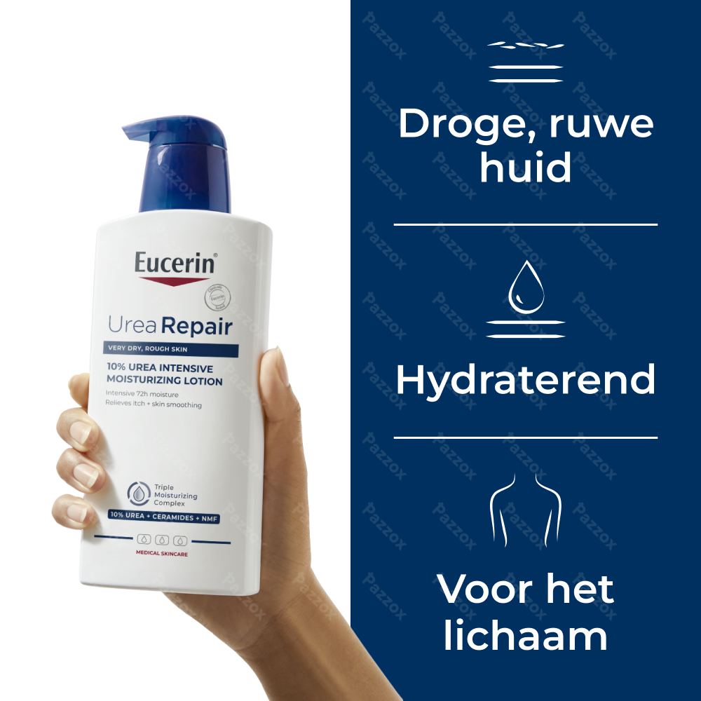 Eucerin UreaRepair Plus Lotion 10% Urea Intensief Hydraterend Lotion Droge en Ruwe Huid met pomp 400ml