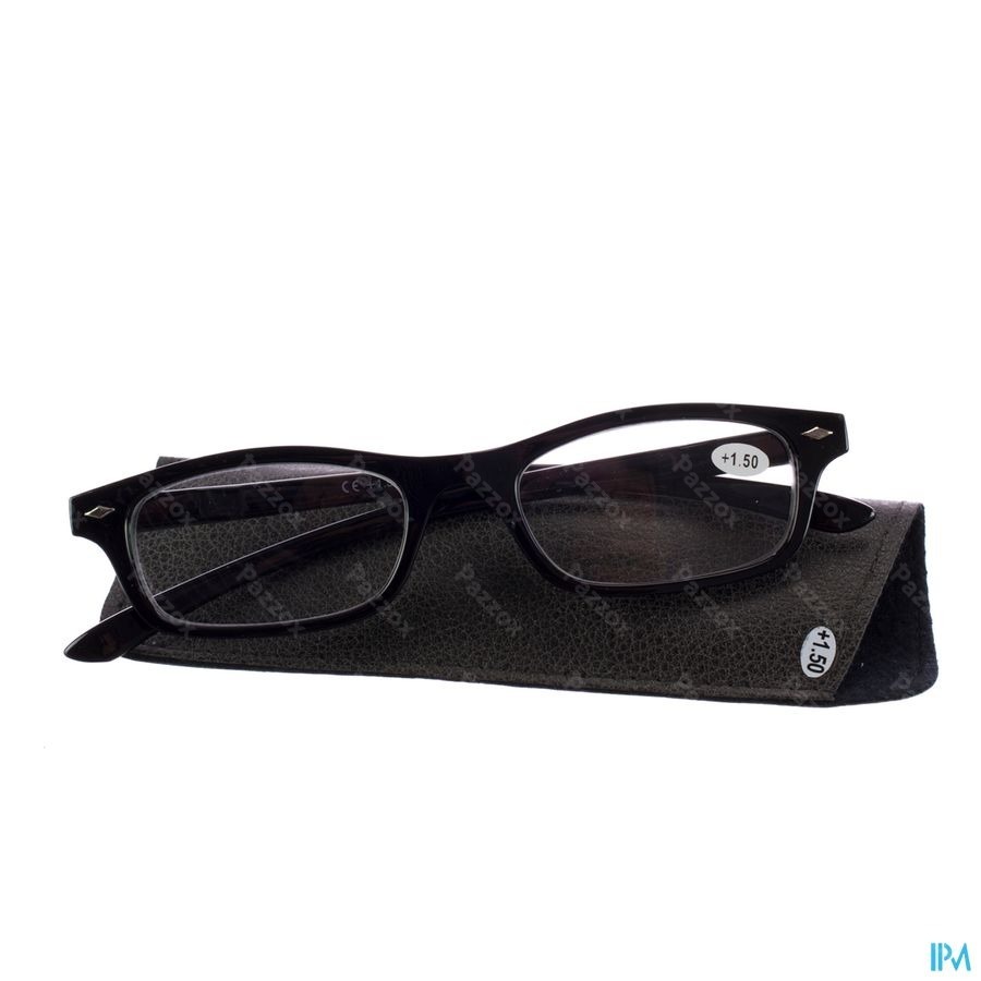 Pharmaglasses Leesbril Diop.+1.50 Black