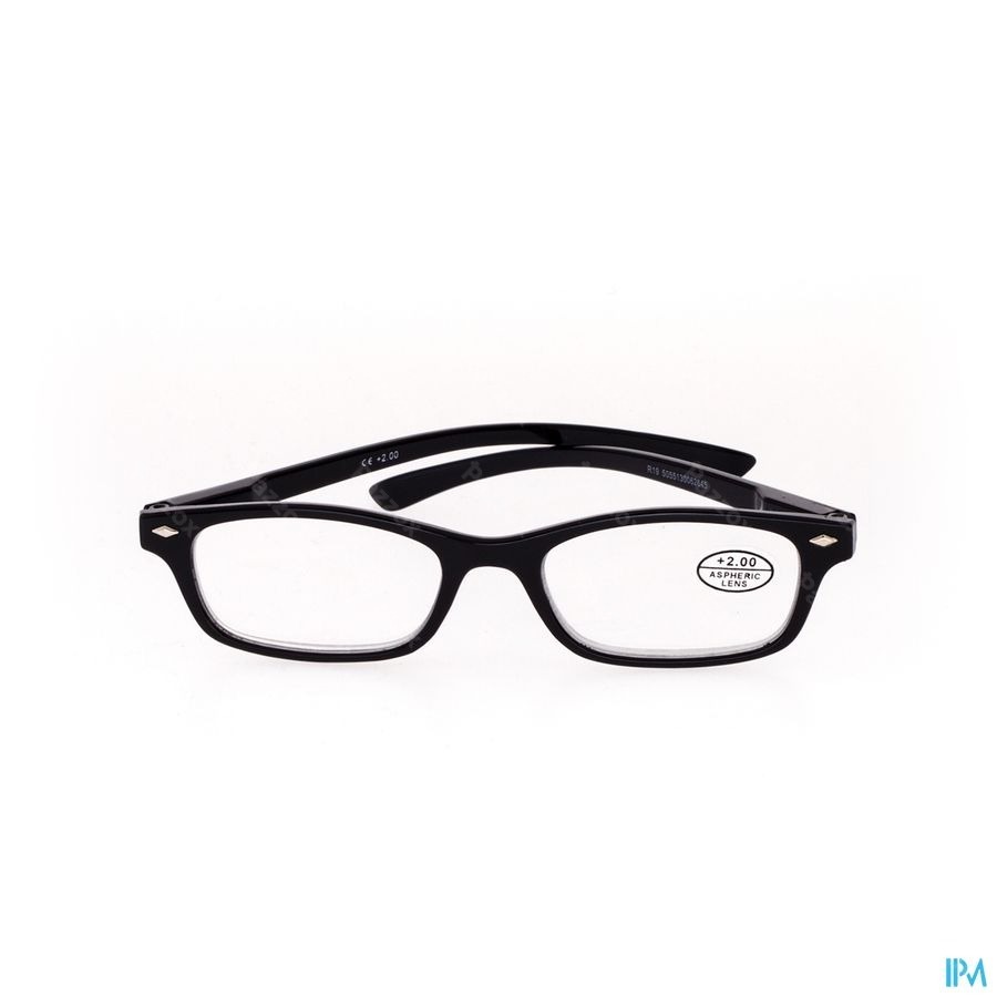 Pharmaglasses Leesbril Diop.+2.00 Black