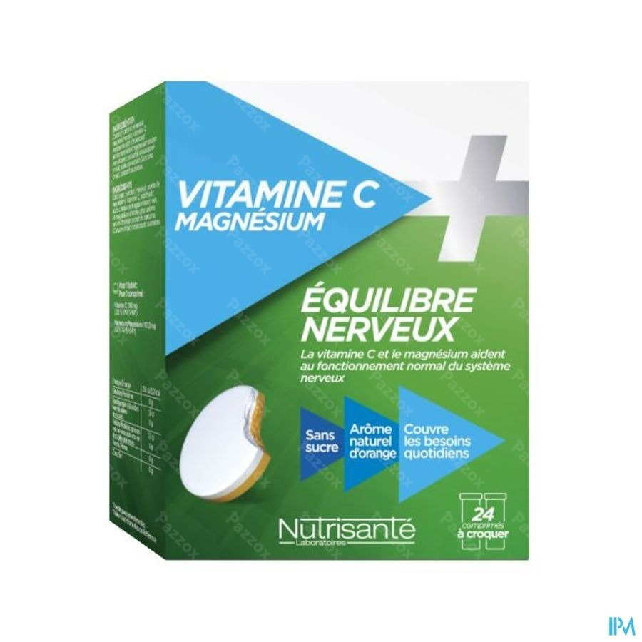 Vitamine C+magnesium Kauwtabl Tube 2x12