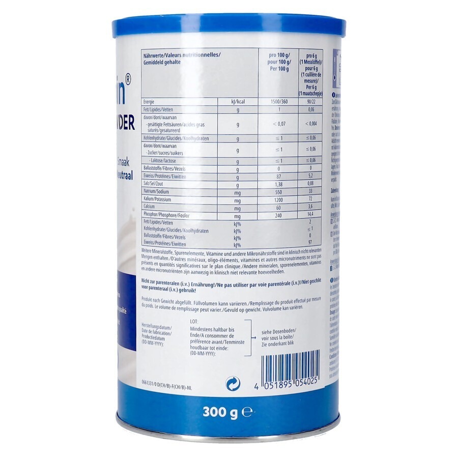 Fresubin Protein Powder 300g Neutre/neutraal