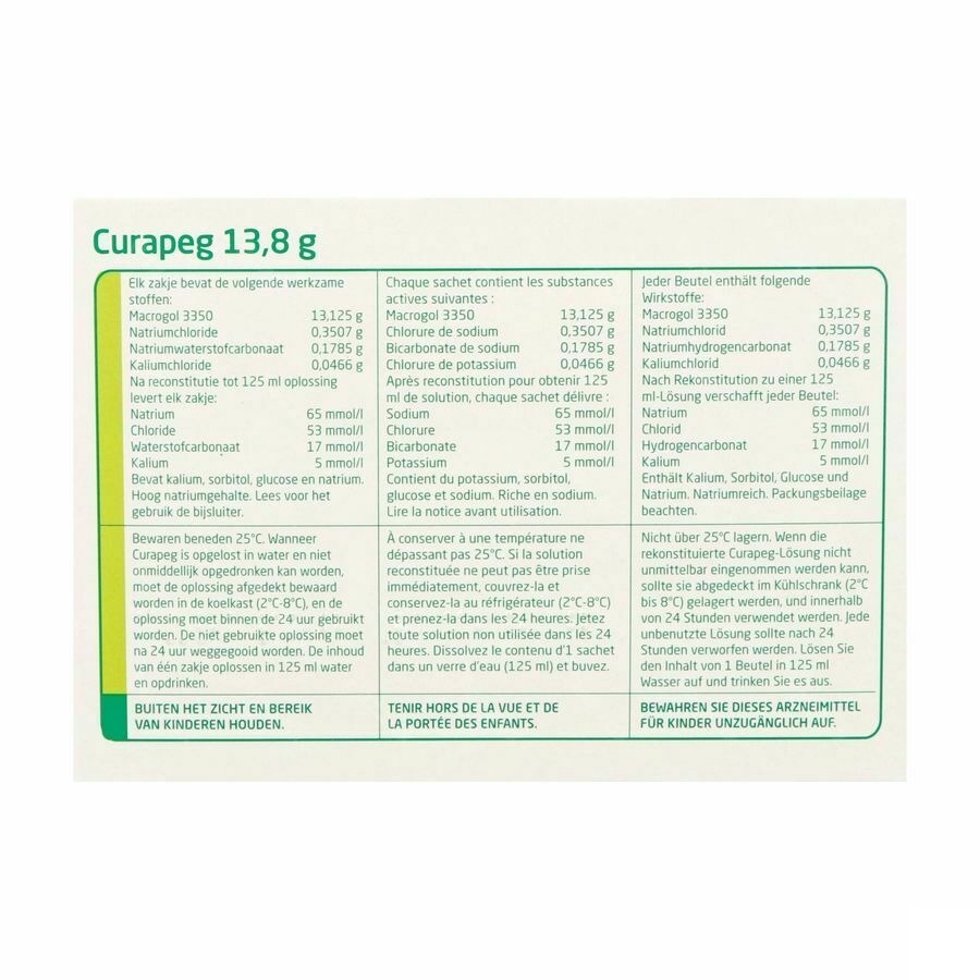 Curapeg 13,7g Poeder Voor Drank 30