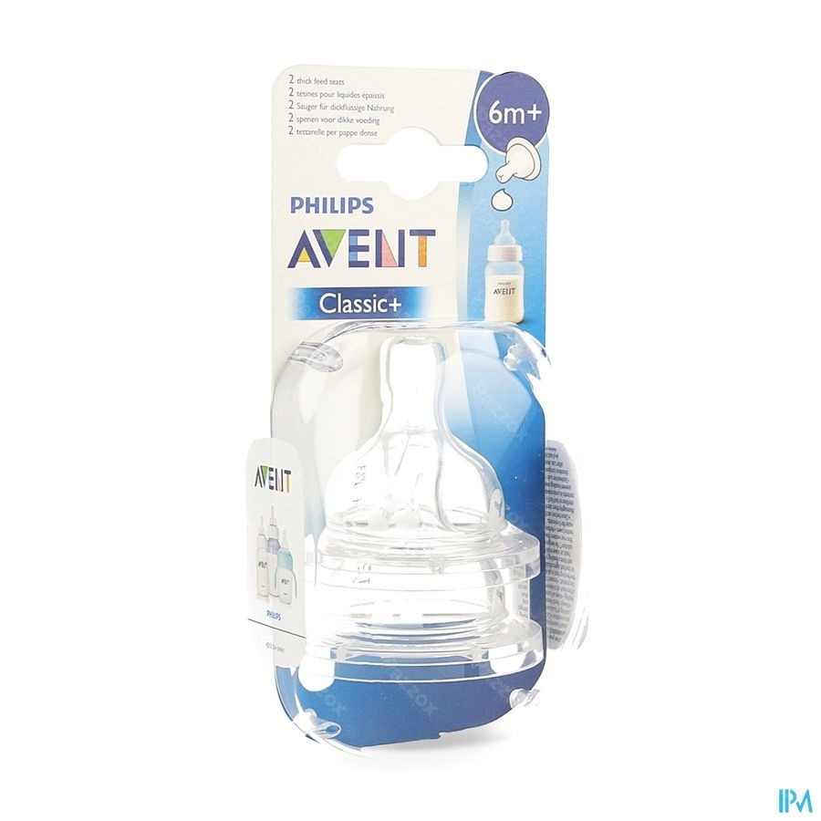 Philips Avent zuigspeen classic Dikkere Pap Sil 2 SCF636/27