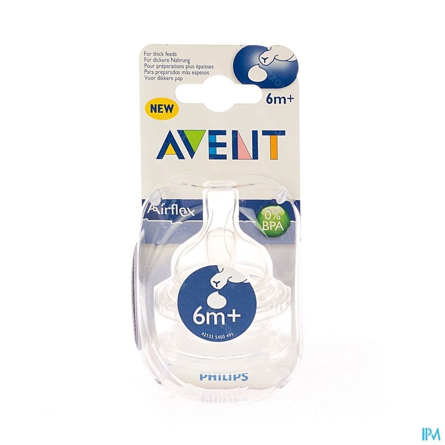 Philips Avent zuigspeen classic Dikkere Pap Sil 2 SCF636/27