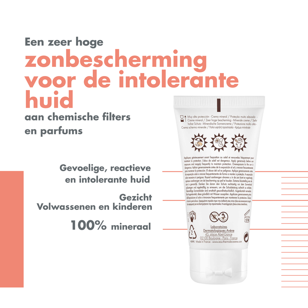Avène Minerale Zonnecrème SPF50+ 50ml