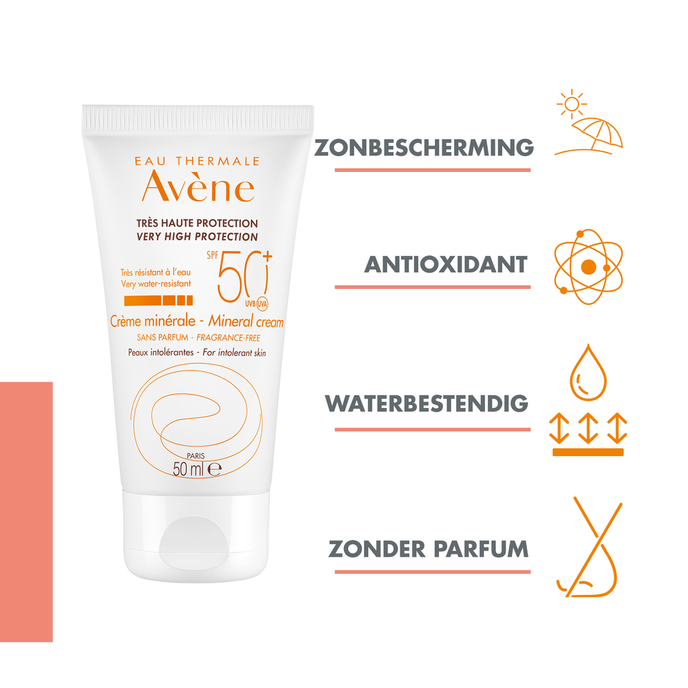 Avène Minerale Zonnecrème SPF50+ 50ml