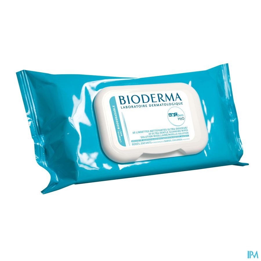 Bioderma Abcderm H2o Reinig.doekjes Z/parab. 60