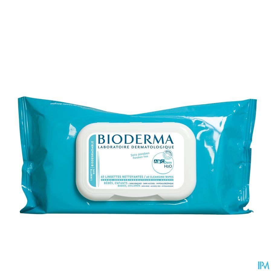 Bioderma Abcderm H2o Reinig.doekjes Z/parab. 60