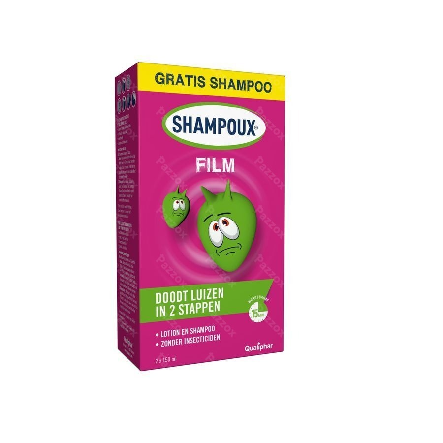 Shampoux Film Anti-Luizen en Neten Lotion + Gratis Shampoo 2 x 150ml