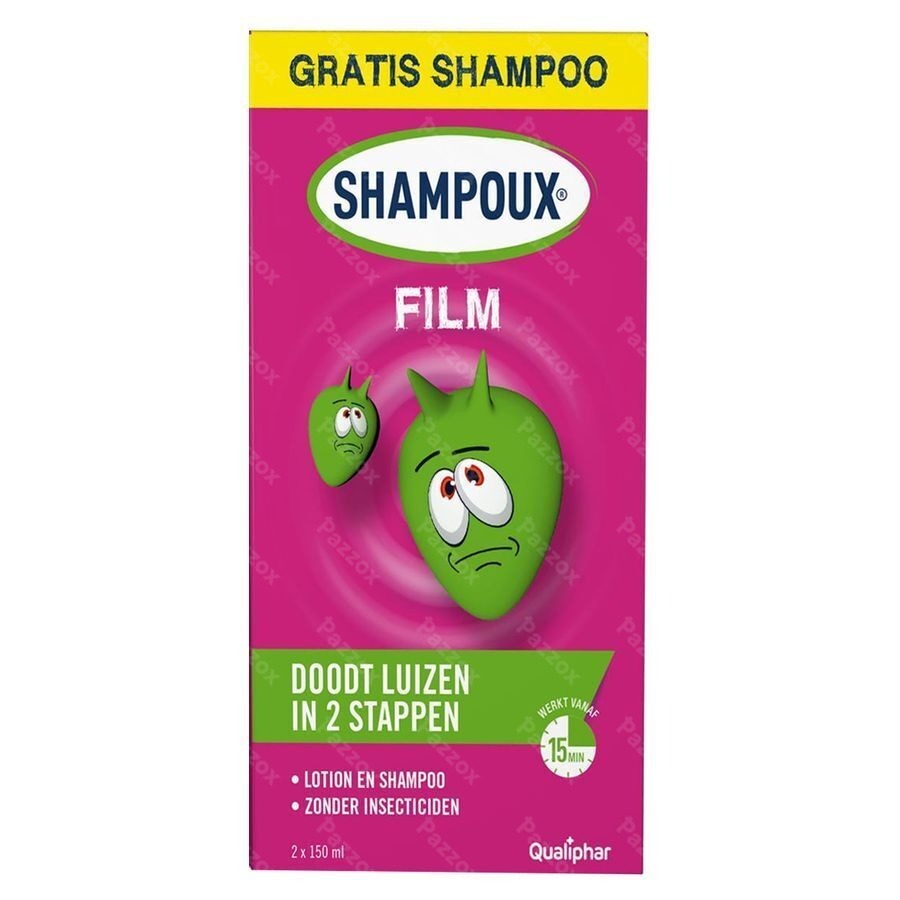 Shampoux Film Anti-Luizen en Neten Lotion + Gratis Shampoo 2 x 150ml