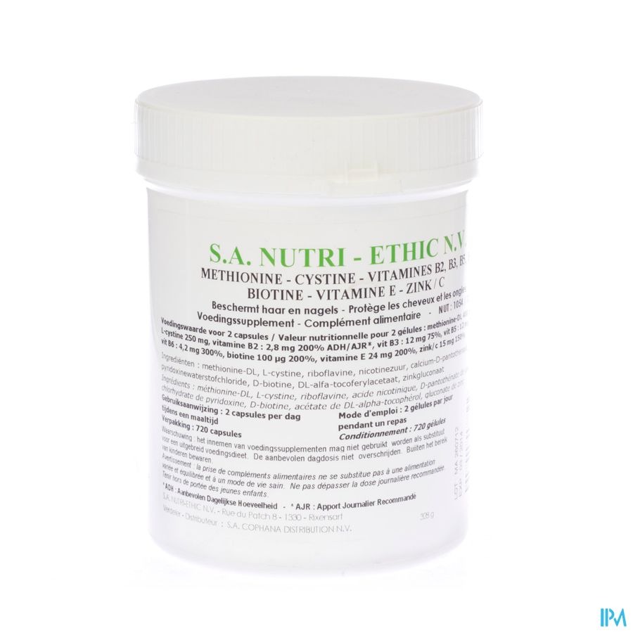 Methionine-cystine-vitamines-biotine-zn Pot Gel720