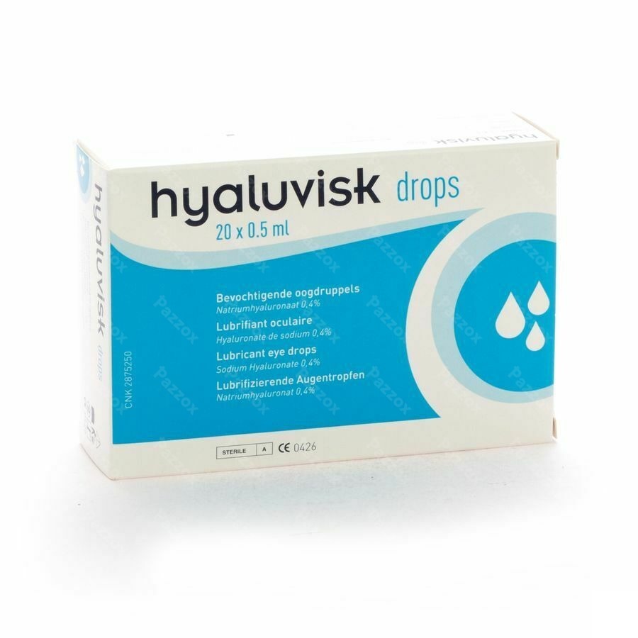 Hyaluvisk Drops Kunsttranen Hond-kat 20x0,5ml
