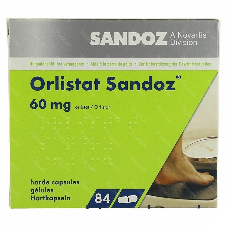 Orlistat Sandoz 60mg 84 Capsules