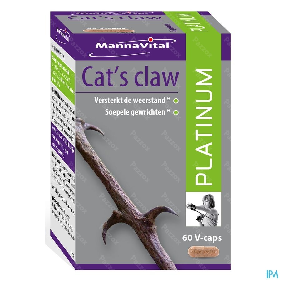 Mannavital Cats Claw Platinum V-capsules 60