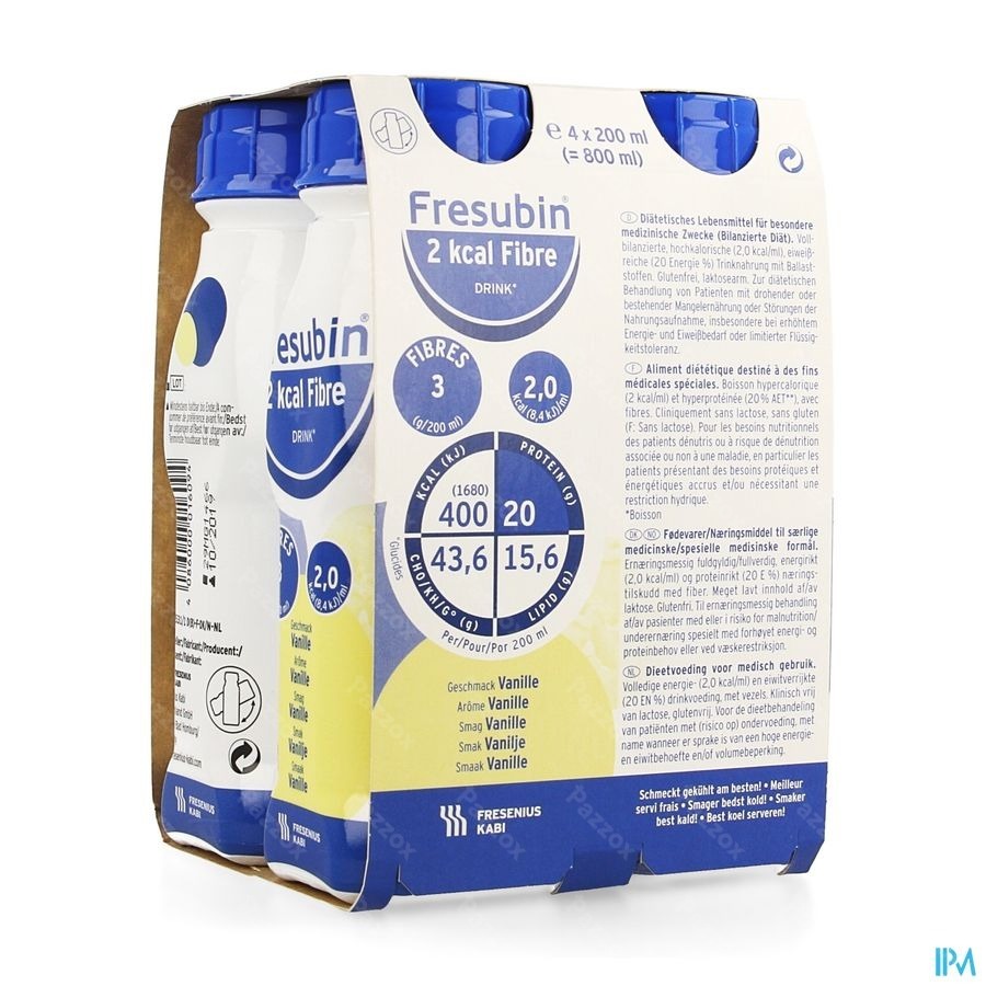 Fresubin 2 Kcal Fibre Drink 200ml Vanille