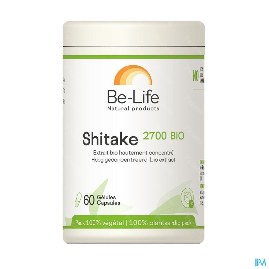 Be-Life Shitake 2700 Bio 60 Plantaardige Capsules