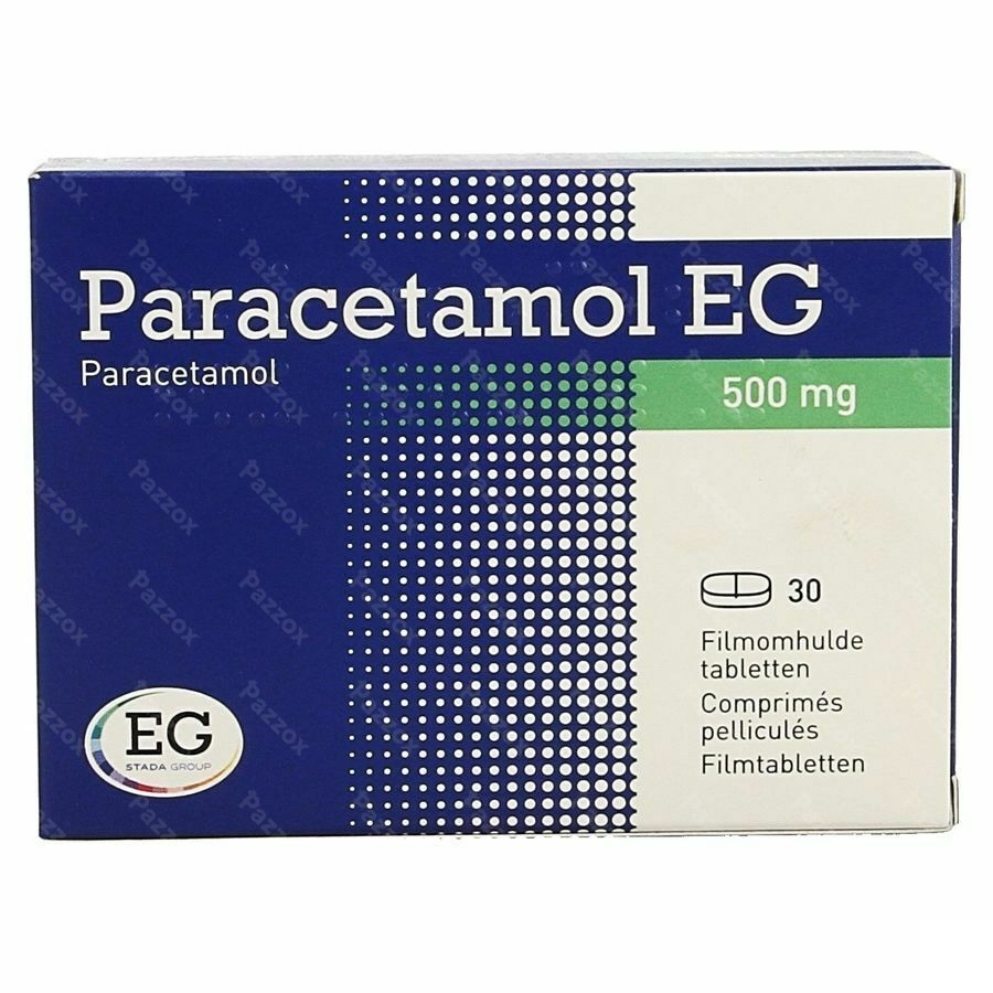 Paracetamol Eg 500mg 30 Filmomhulde Tabletten