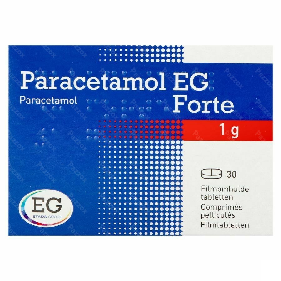 Paracetamol Eg 1000mg 30 Filmomhulde Tabletten