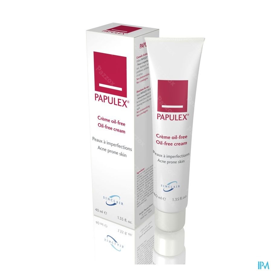 Papulex Creme Oil Free Acnehuid Tb40ml Verv2356954
