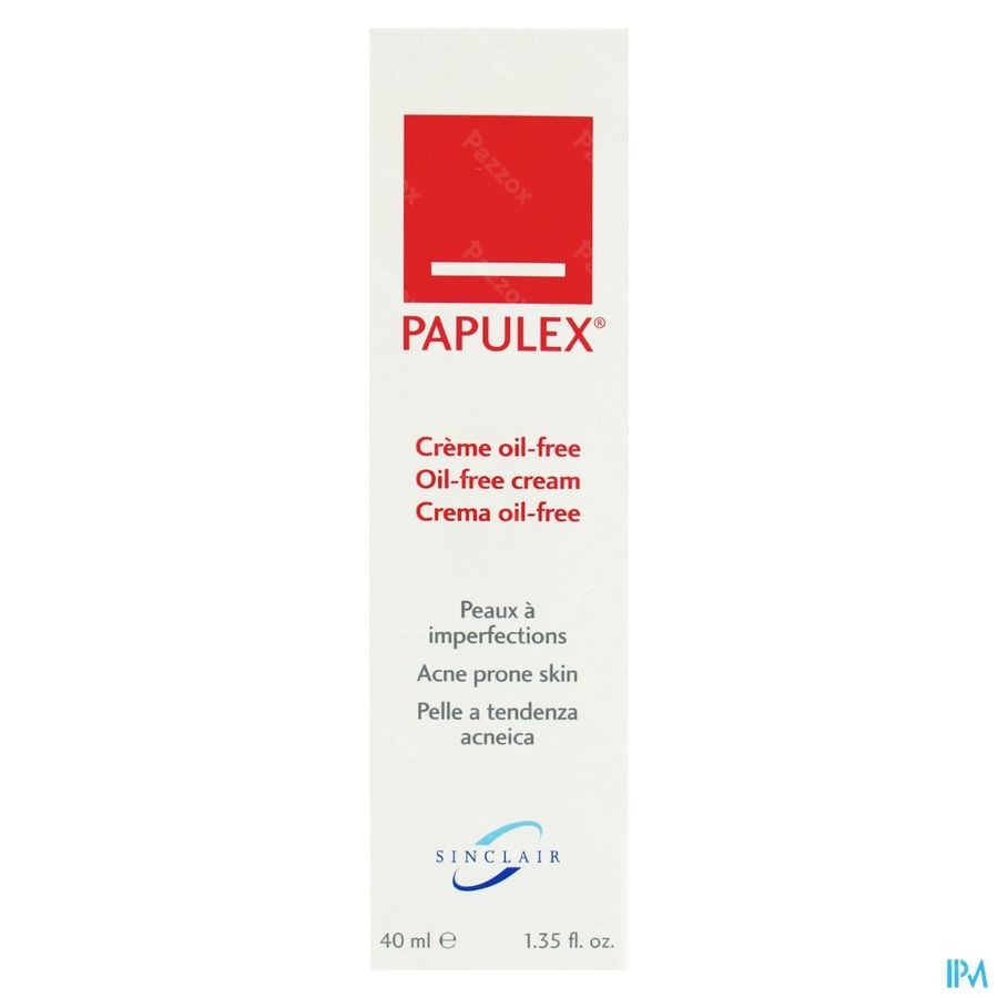 Papulex Creme Oil Free Acnehuid Tb40ml Verv2356954