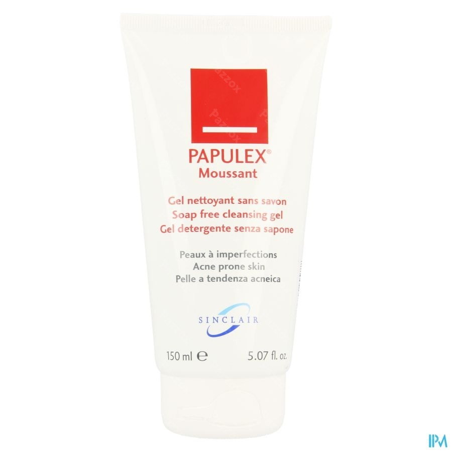 Papulex Schuim Reinigingsgel Z/zeep Tube 150ml