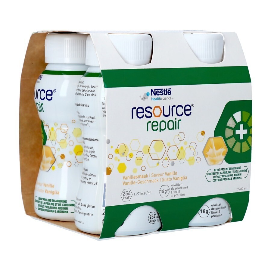 Resource Repair Vanille Fles 4x200ml