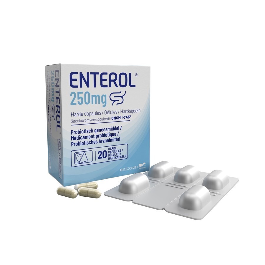 Enterol 250mg Caps Harde Dur S/blister 20x250mg
