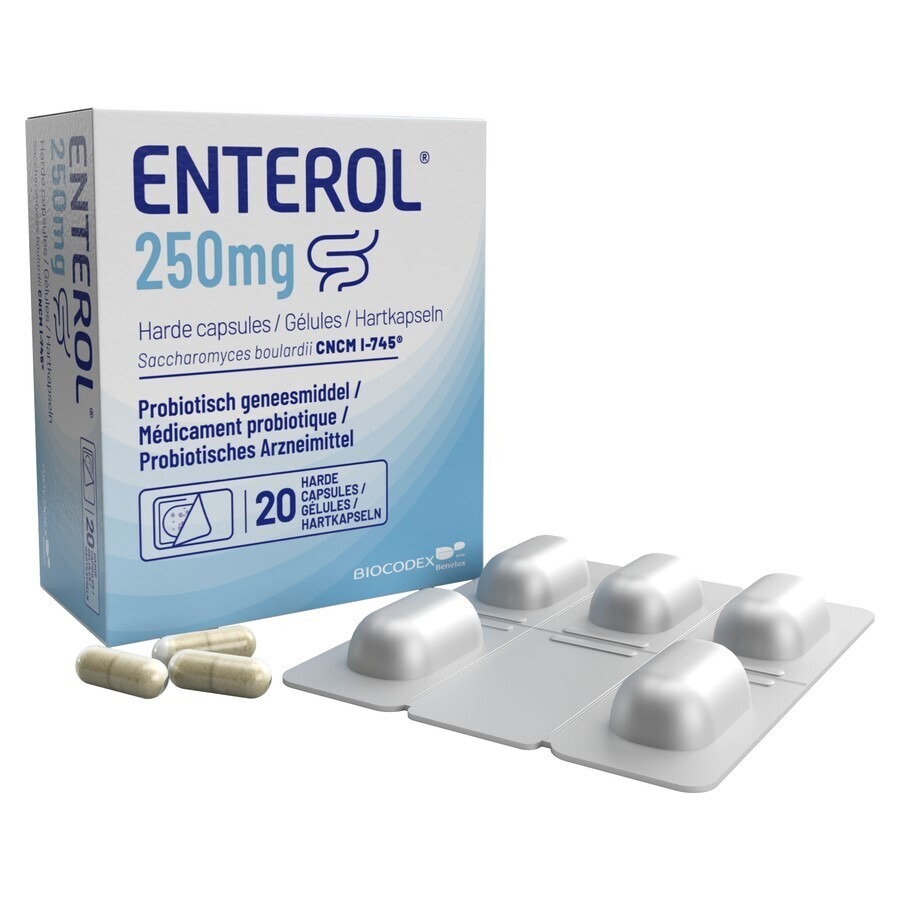 Enterol 250mg Caps Harde Dur S/blister 20x250mg