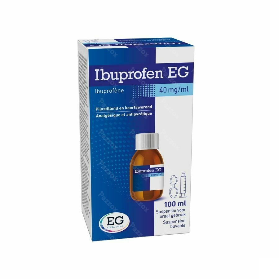 Ibuprofen EG 40 Mg/Ml Susp Oraal Gebruik 100 Ml