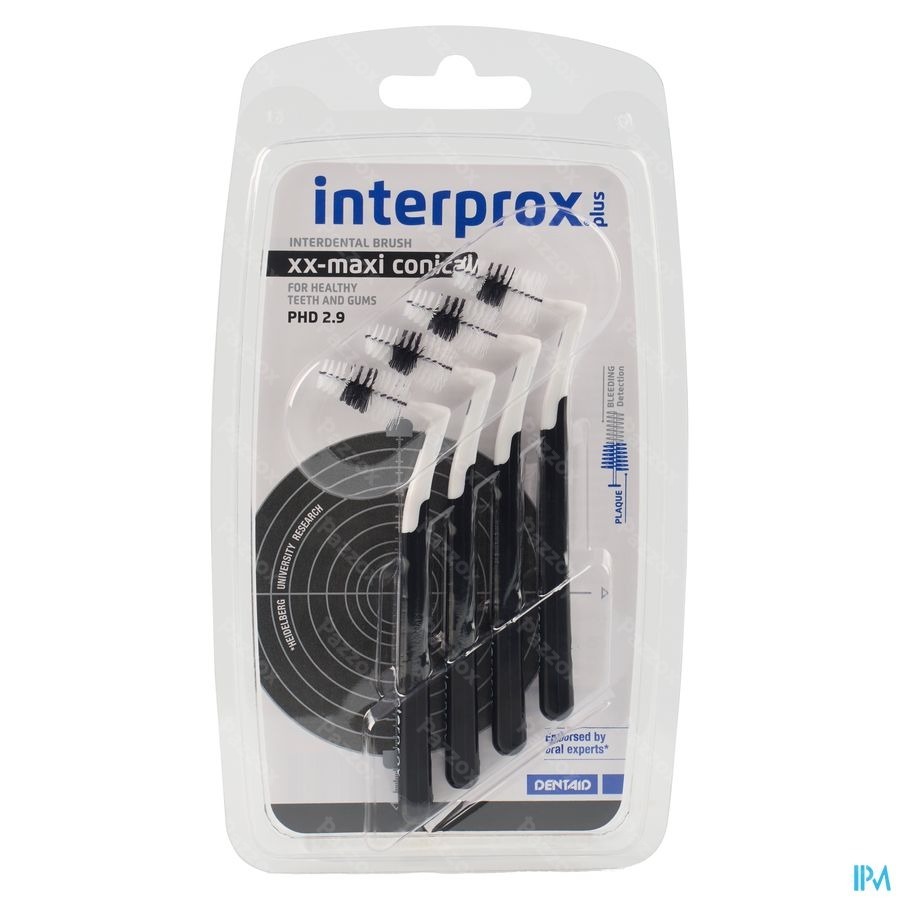 Interprox Plus XX-Maxi Zwart 4 Stuks