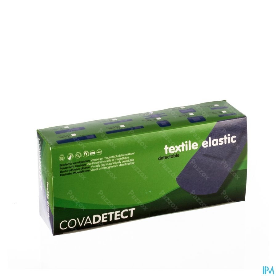Cova Detectiepleister Blauw Kneukel Text100 4072t