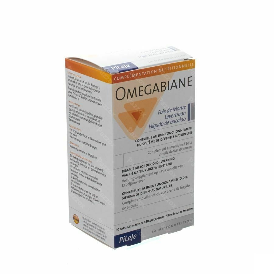 Omegabiane Levertraan Caps 80