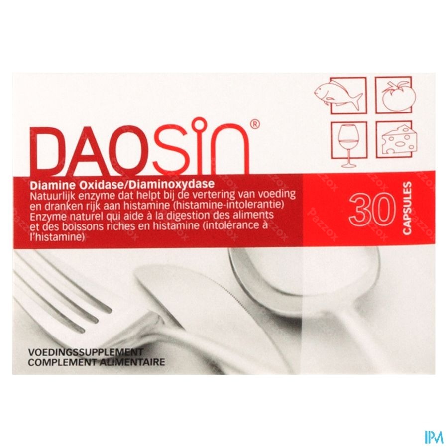 Daosin Voedingssupplement Histamine Intolerantie 30 Capsules