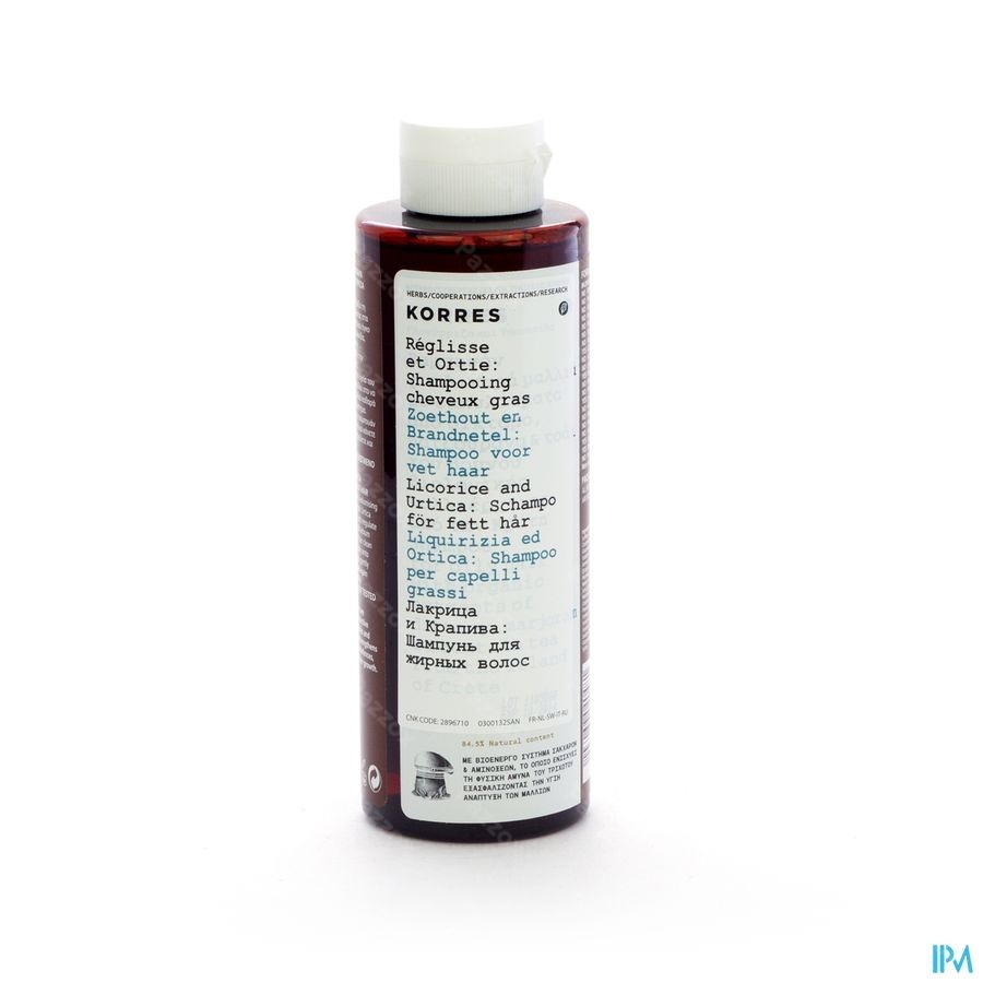 Korres Balancerende Shampoo Vet Haar 250ml