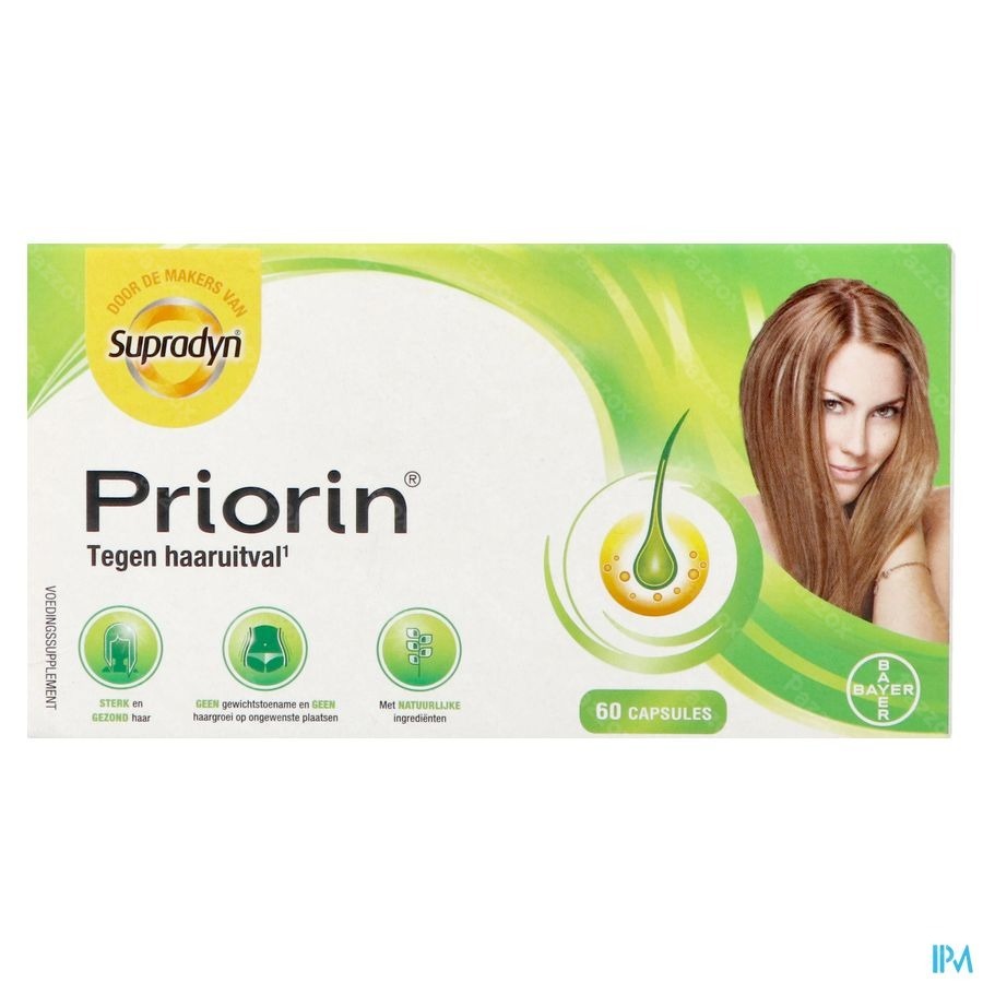 Priorin Voedingssupplement Anti Haaruitval Met Biotine 60 Capsules