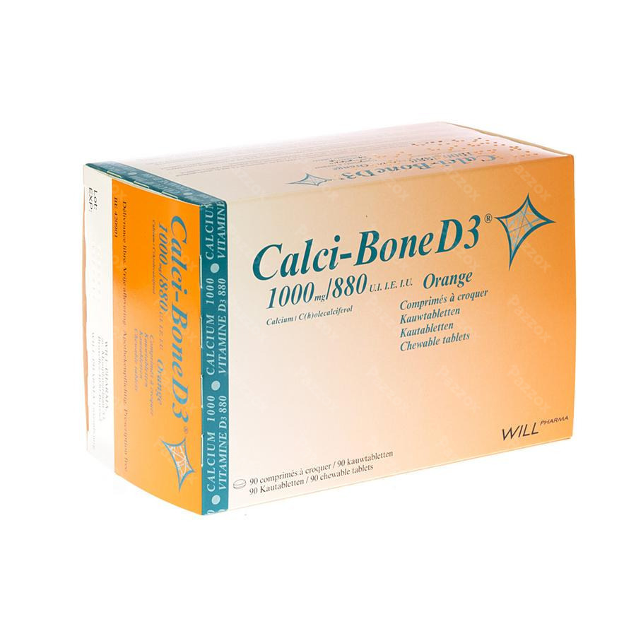 Calci Bone D3 Kauwtabletten 90