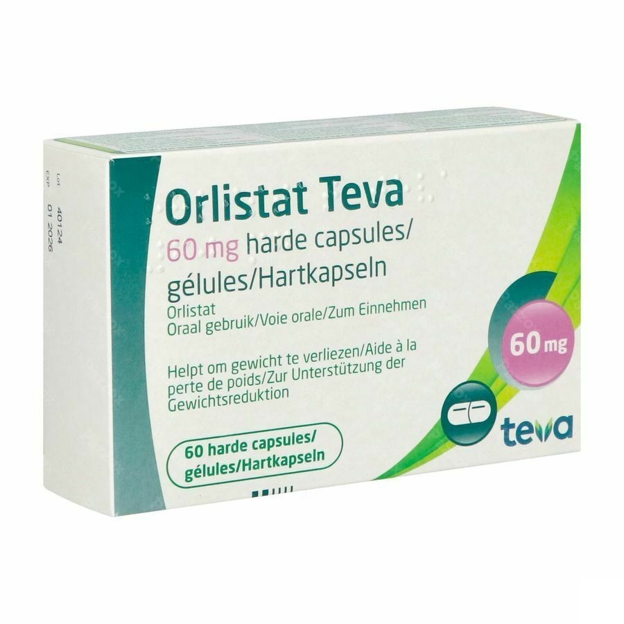Orlistat Teva 60mg 60 Capsules