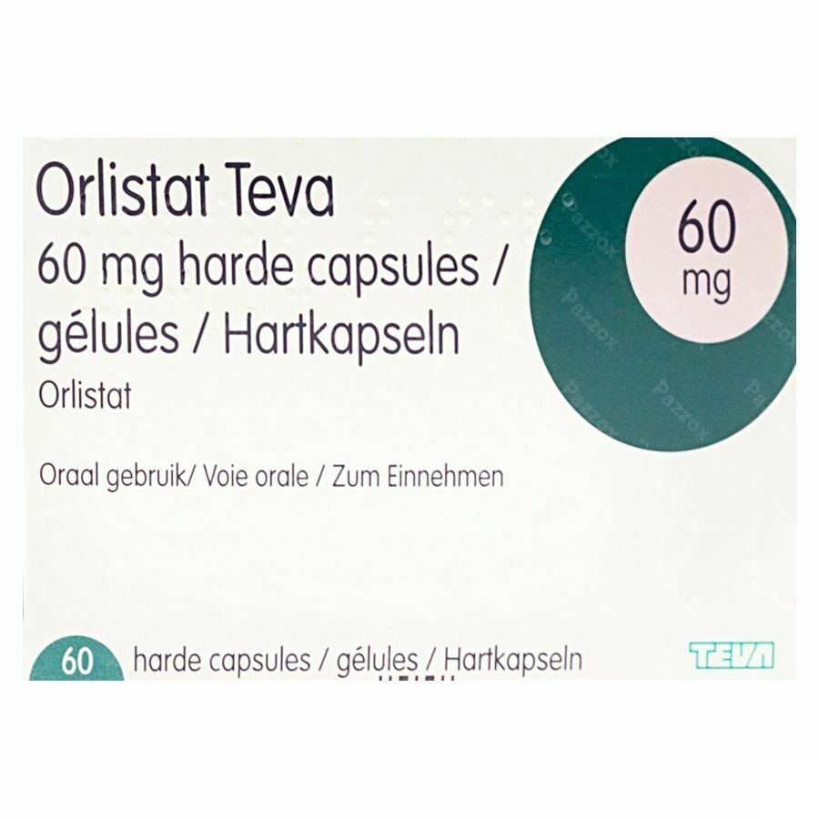 Orlistat Teva 60mg 60 Capsules