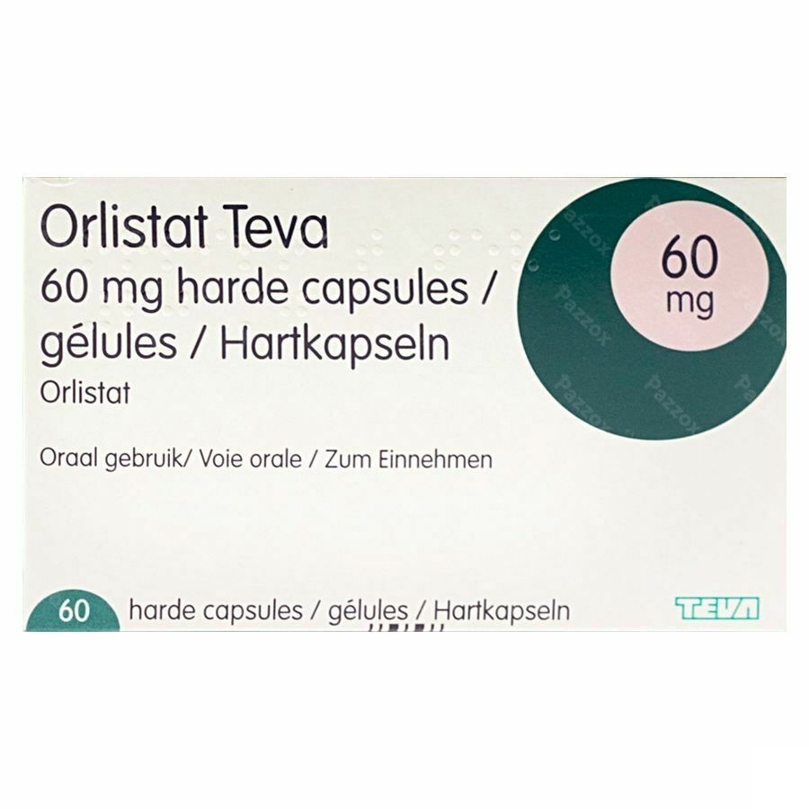 Orlistat Teva 60mg 60 Capsules