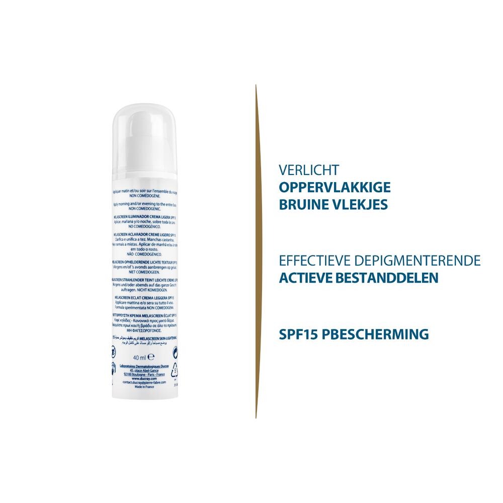 Ducray Melascreen Eclat Creme Licht Ip15 40ml