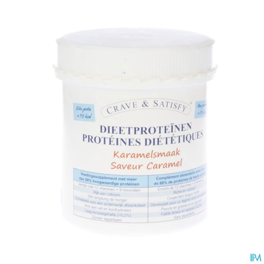 Crave & Satisfy Dieetproteinen Karamel Pot 200g