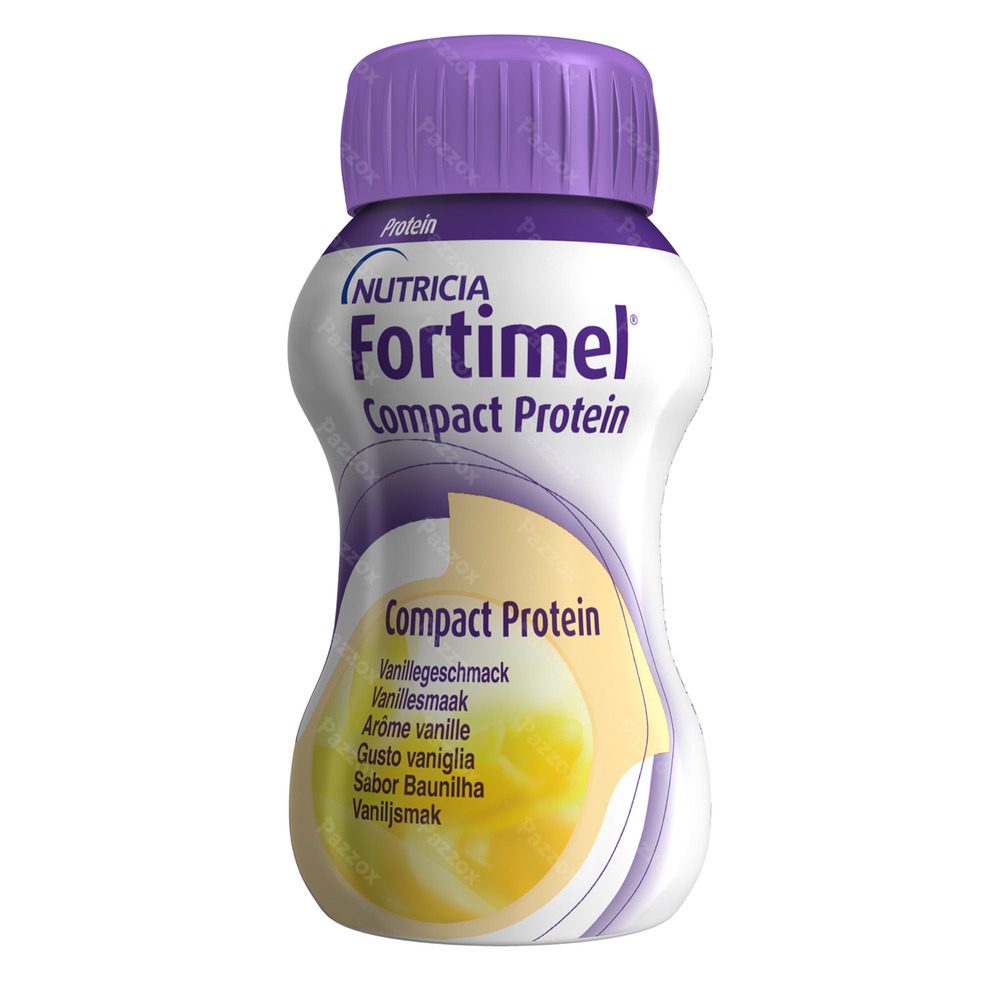 Fortimel Compact Protein Vanille Flesjes 4x125ml