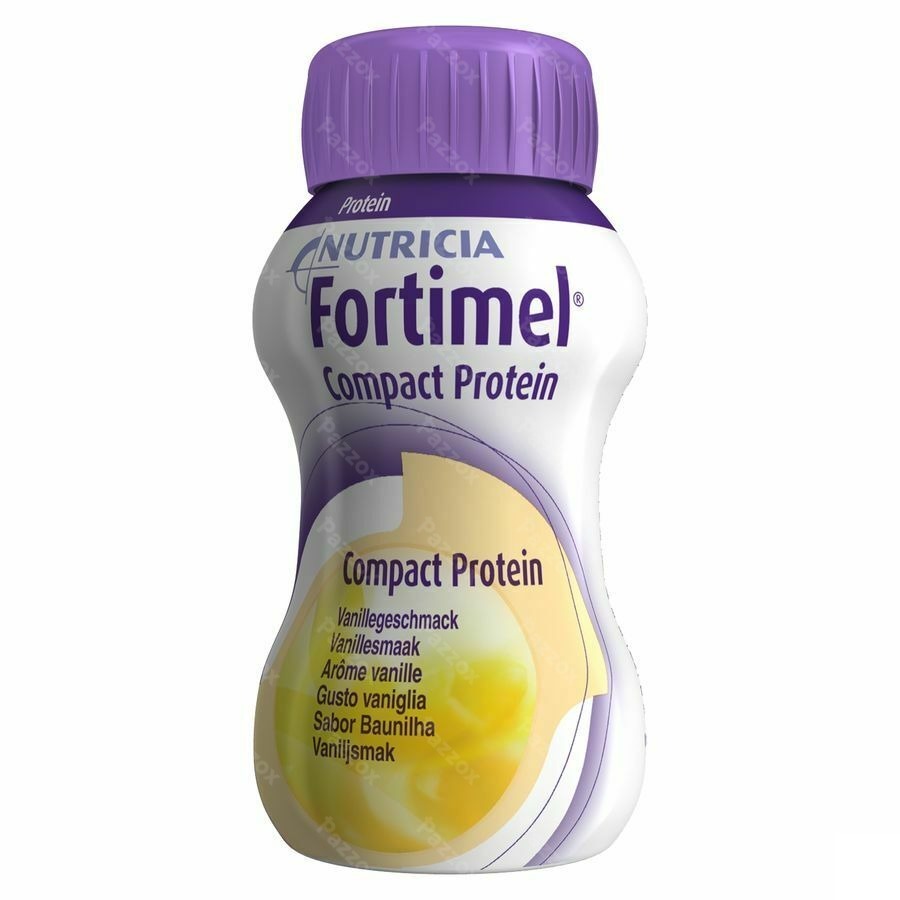 Fortimel Compact Protein Vanille Flesjes 4x125ml