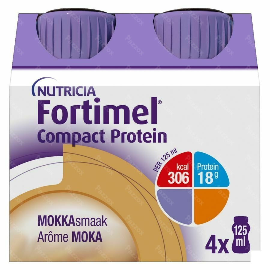 Fortimel Compact Protein Mokka Flesjes 4x125ml