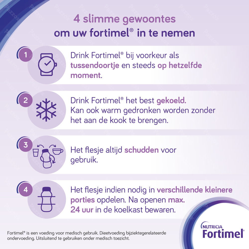 Fortimel Compact Protein Aardbei Flesjes 4x125ml
