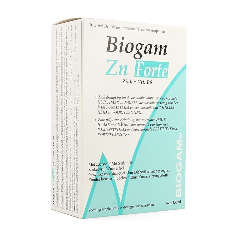 Biogam Zn Forte Drinkb. Amp 30x5ml